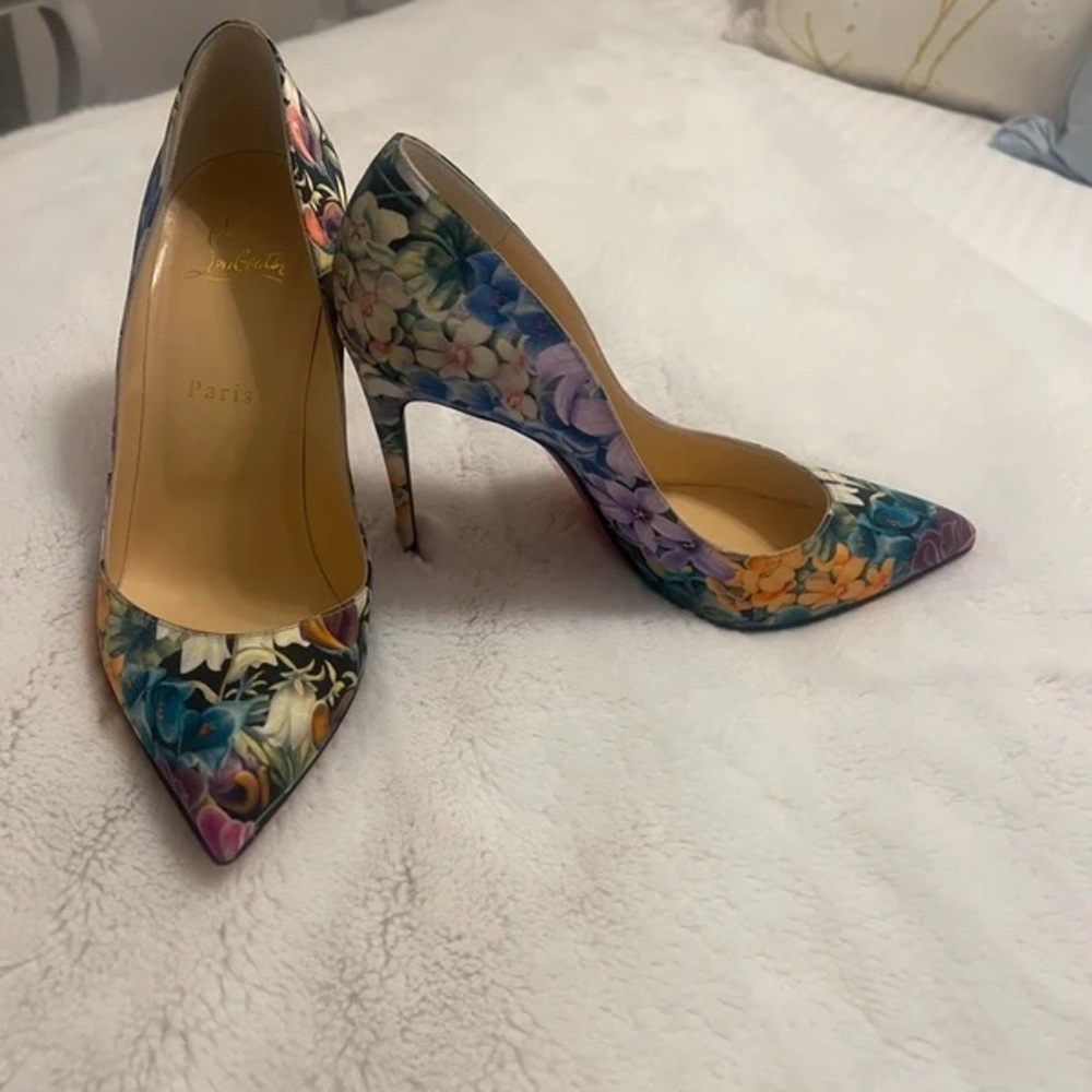 Christian Louboutin Multicolor Floral Heels